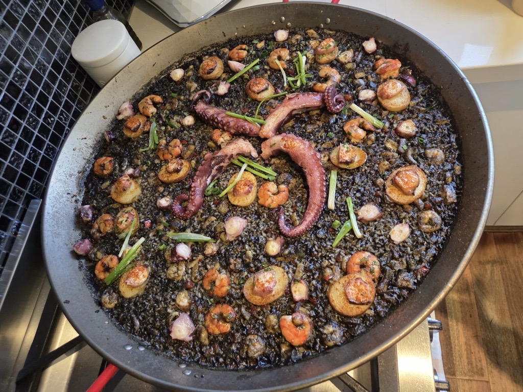 Arroz Negro — squid ink paella Melbourne
